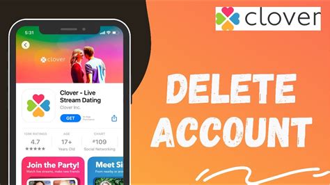 how to delete clover dating account